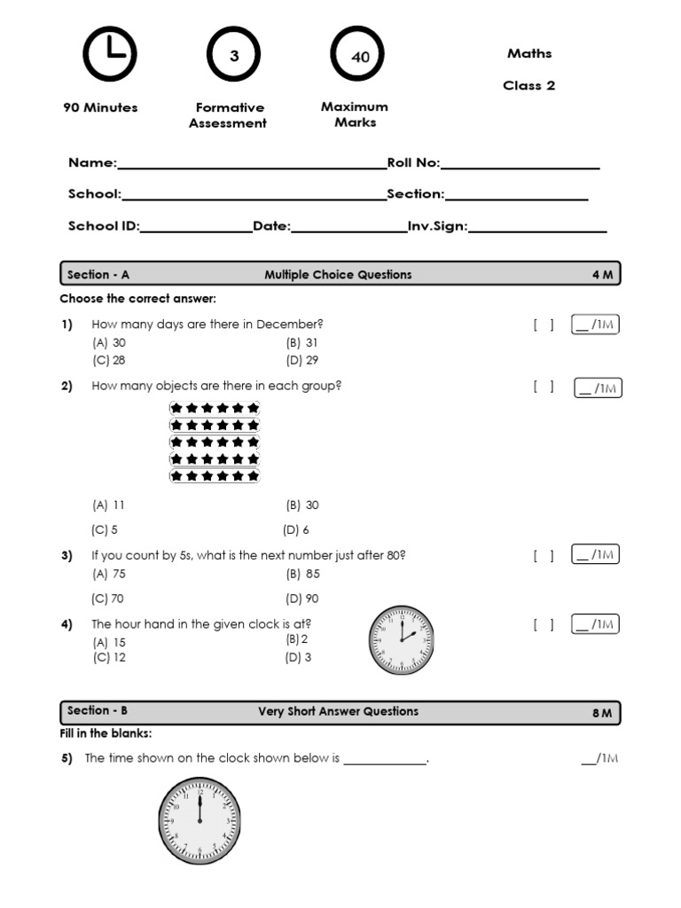 Coral Gold Fa3 2part g2 Maths Beg A 40 2526 | PDF | Mathematics