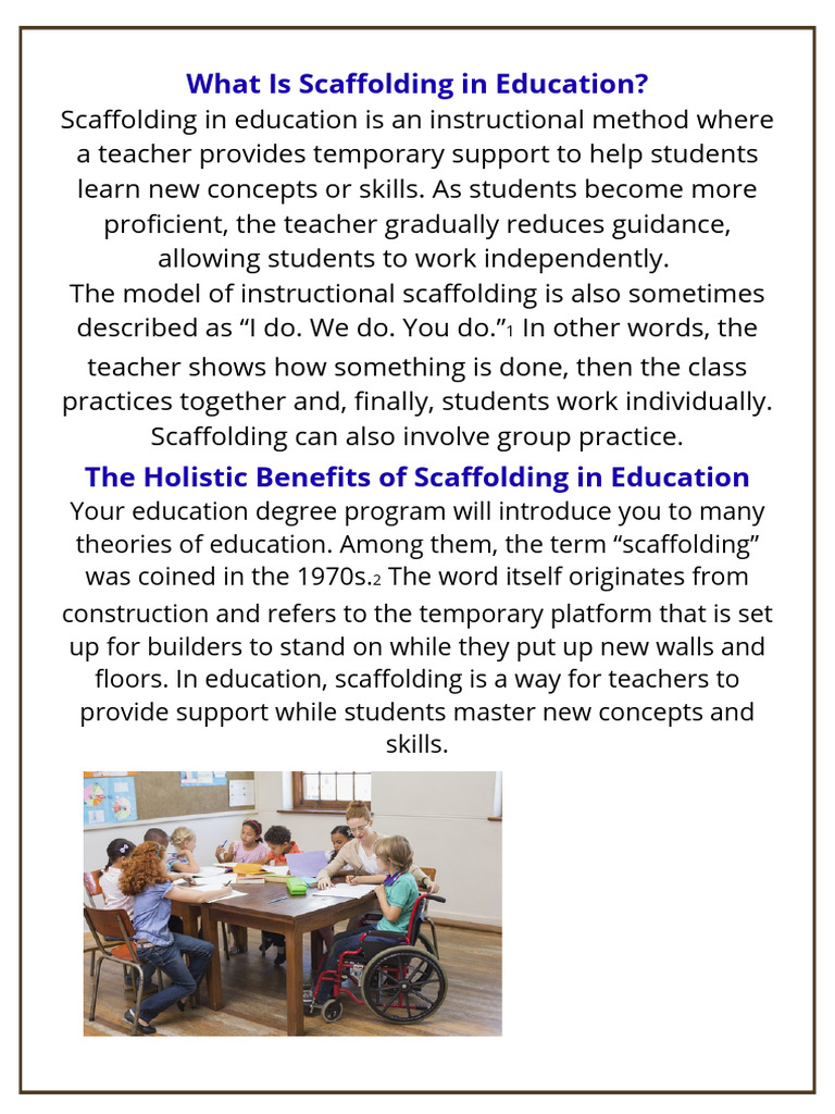 Understanding Scaffolding in Education | PDF | Human Communication ...
