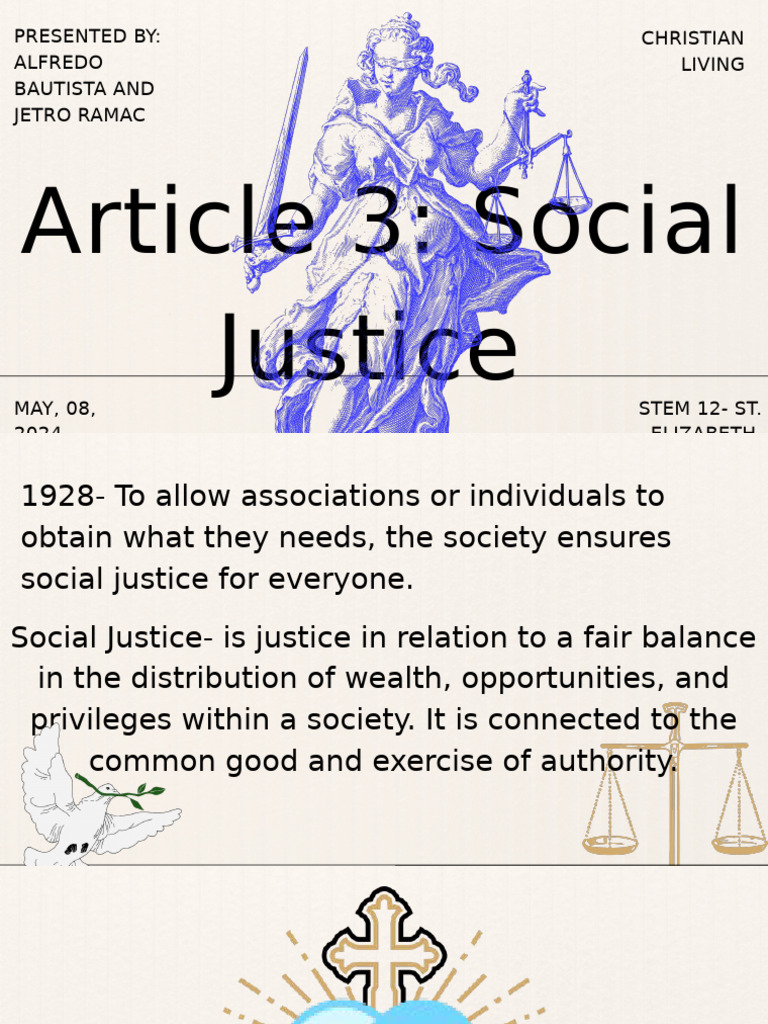 Bautista (Article 2 Social Justice) | PDF | Justice | Crime & Violence