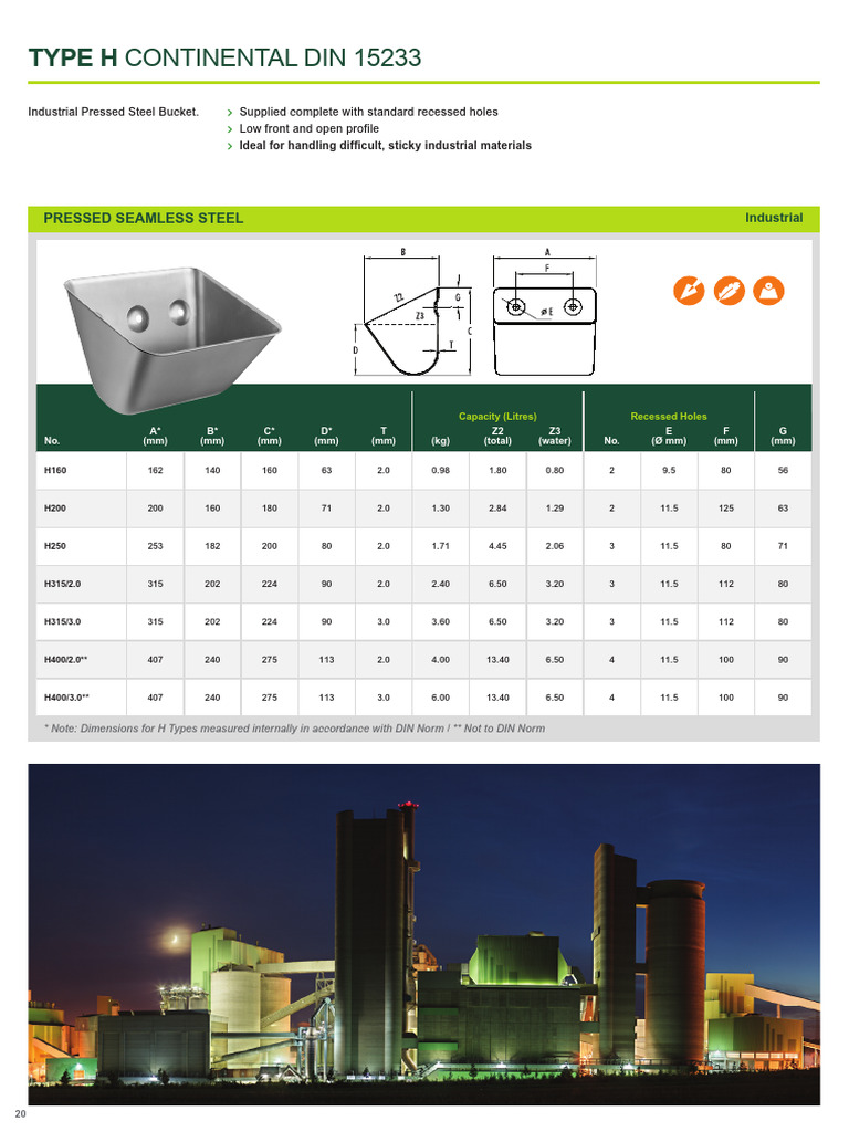 h Continental Buckets | PDF