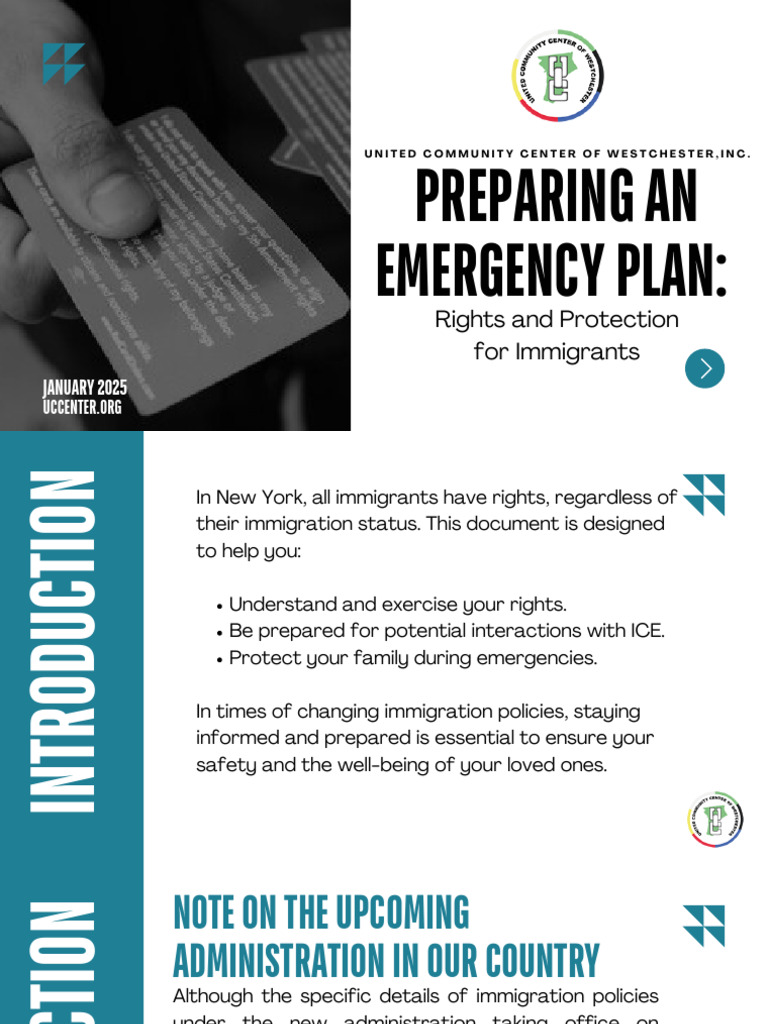 Emergency Plan for Immigrants 2025 | PDF | Identity Document | U.S ...