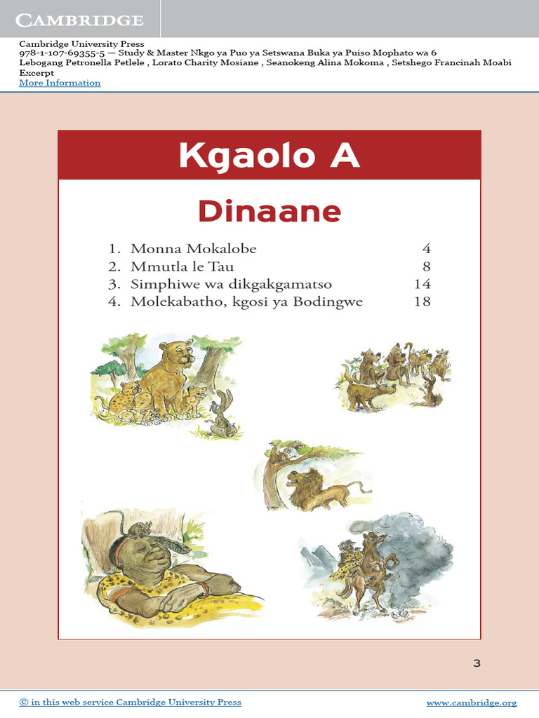 Setswana Language Study Guide for Grade 6 | PDF | Languages Of Africa