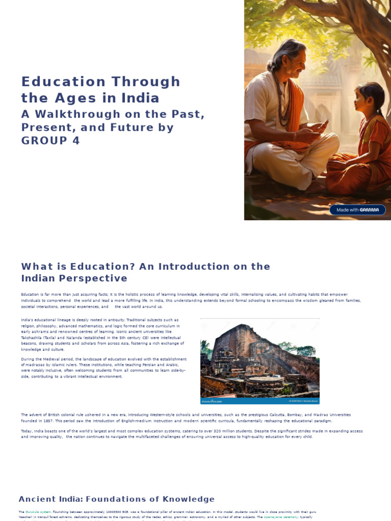 Evolution of Education in India | PDF | University