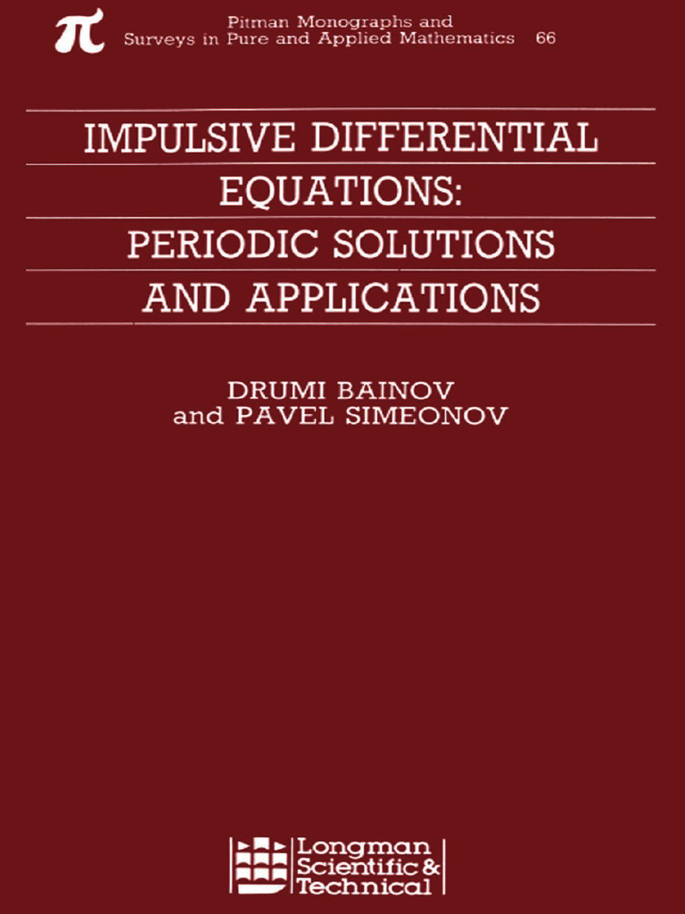 Periodic Solutions of Impulsive Equations | PDF | Equations | Nonlinear ...