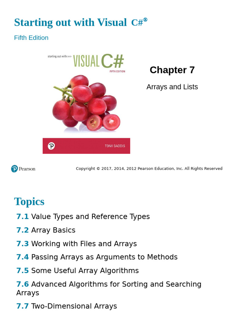Chapter 07 | PDF | Variable (Computer Science) | C Sharp (Programming ...