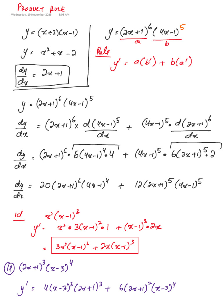 Lesson 3 - Product Rule | PDF