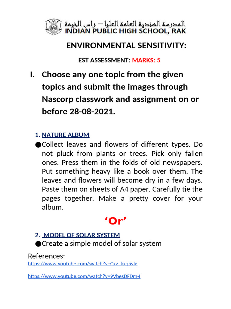 Environmental Sensitivity | PDF