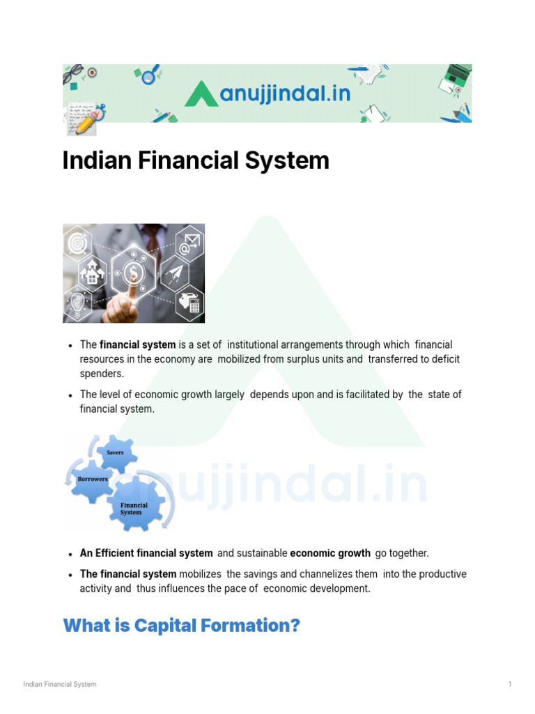 Overview of the Indian Financial System | PDF | Foreign Exchange Market ...
