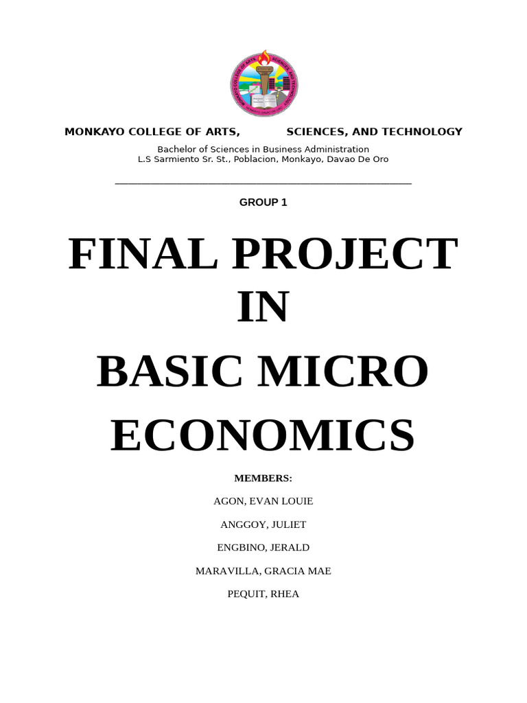 Final Project in Basic Microeconomics | PDF | Electric Vehicle ...