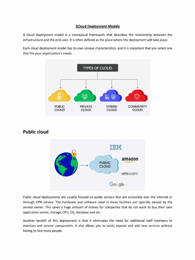 Module 02 Cloud Deployment Model | PDF