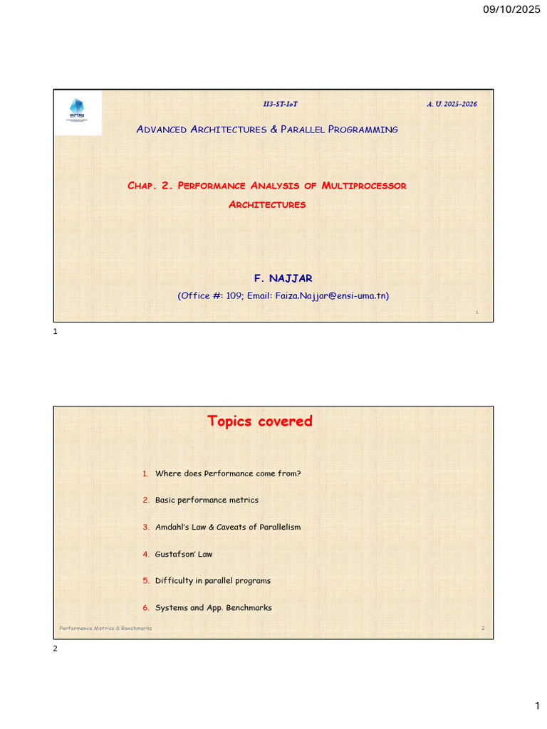 Chap2 AAPP-Performance | PDF | Parallel Computing | Computer Architecture