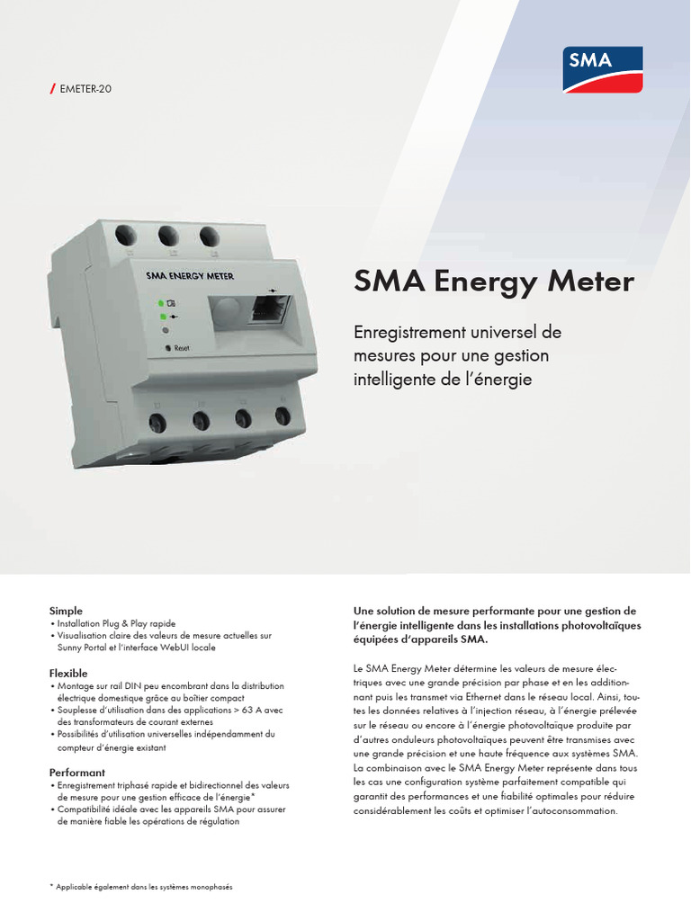03.Fiche Technique EMETER 20 DS Fr 30 | PDF | Transformateur électrique ...