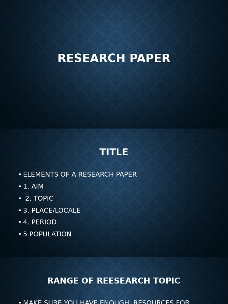 Research Paper | PDF | Methodology | Research Methods