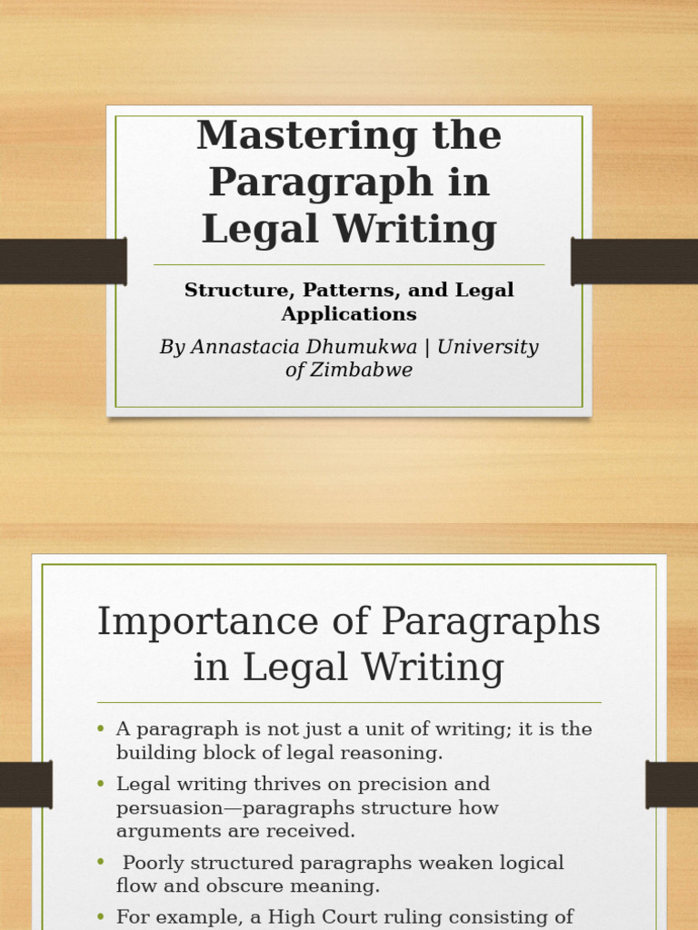 Lecture 2 Paragraphing in Legal Research | PDF | Argument | Refugee