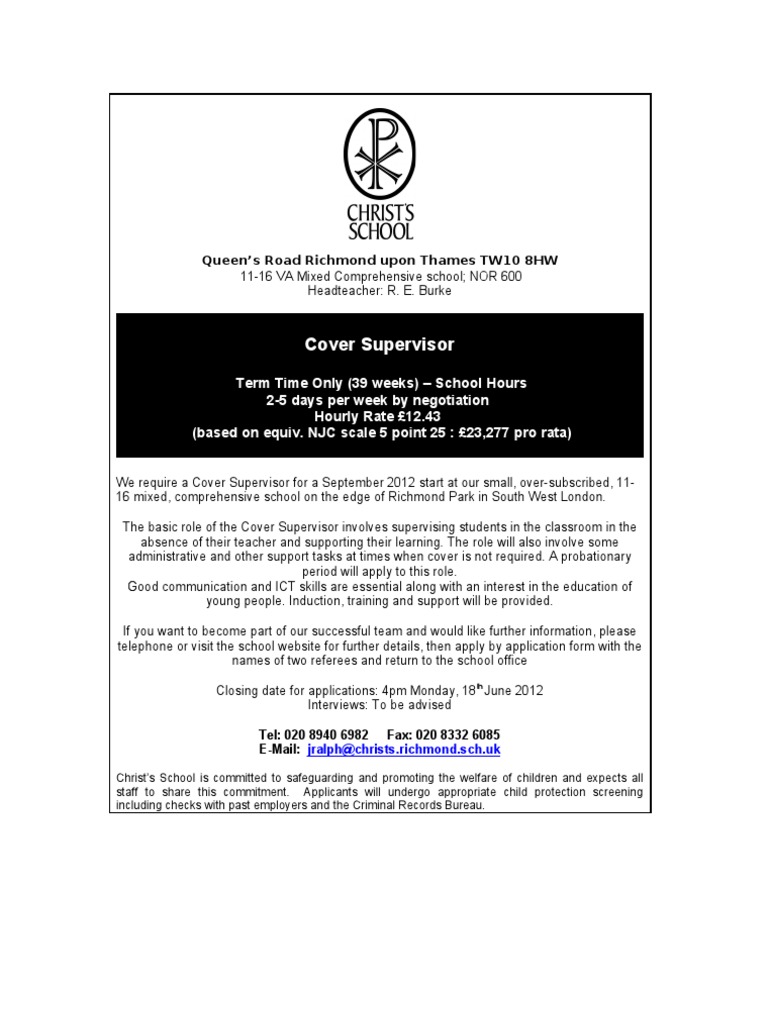 Cover Supervisor PDF