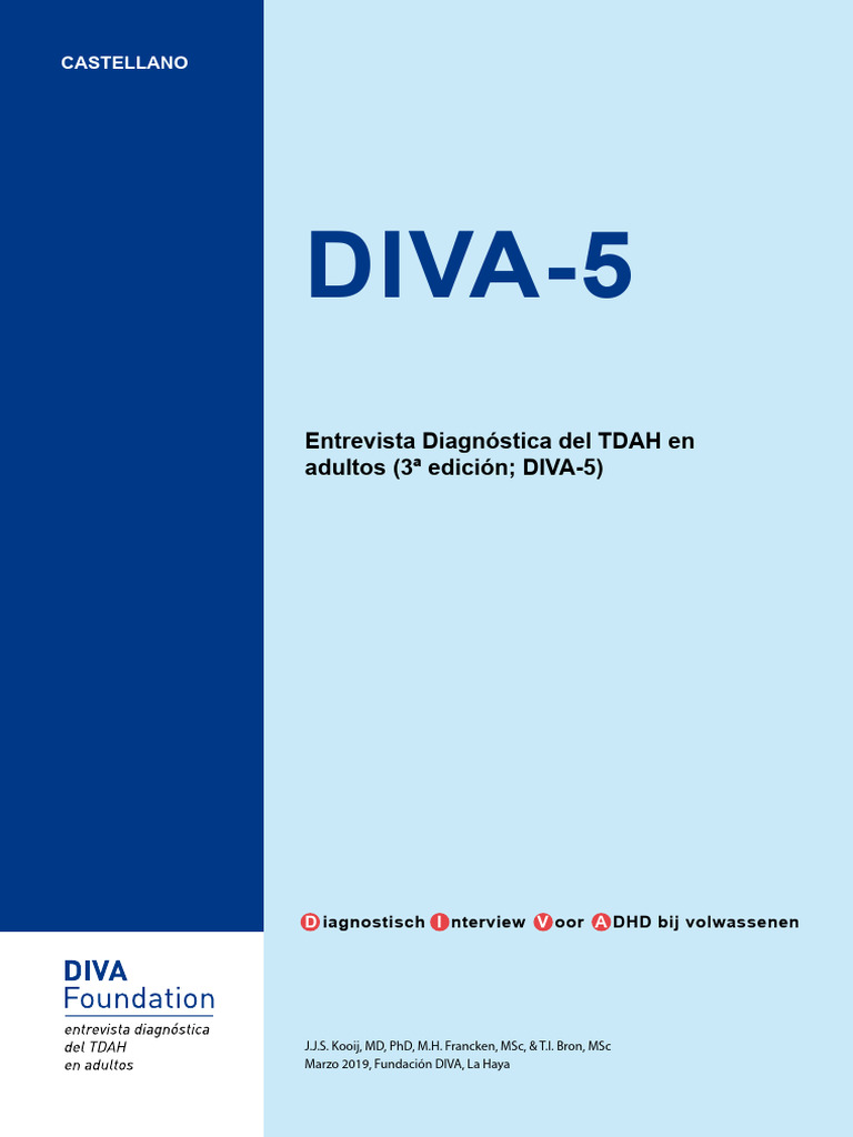 DIVA-5: Entrevista TDAH Adultos | PDF | Desorden hiperactivo y deficit ...