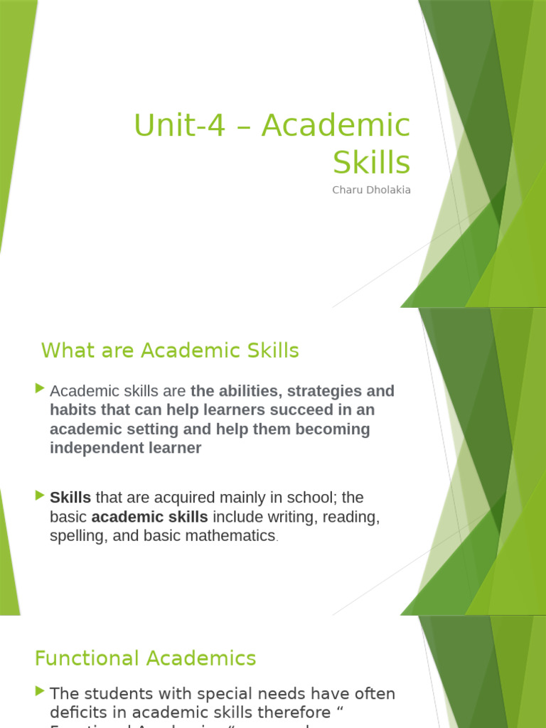 Academic Skills | PDF | Money | Curriculum