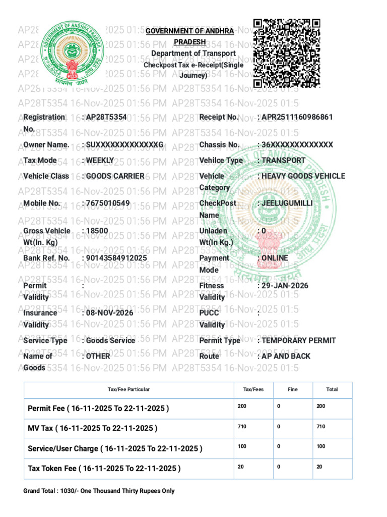 CheckPost 5354 (2) | PDF | Transport | Vehicles