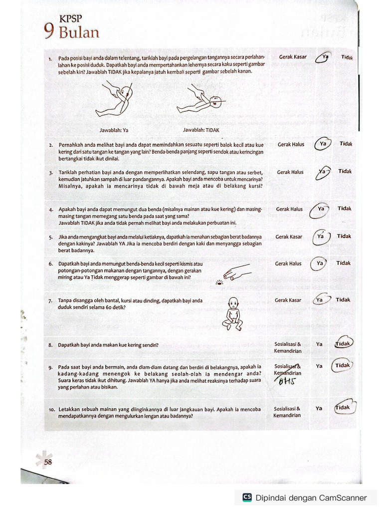 KPSP 9 bulan | PDF