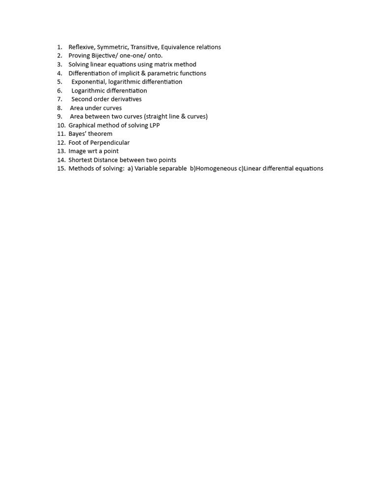 Advanced Mathematics Concepts Explained | PDF