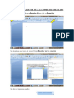 Trabajo Con El Editor de Ecuaciones Del Oficce 2007