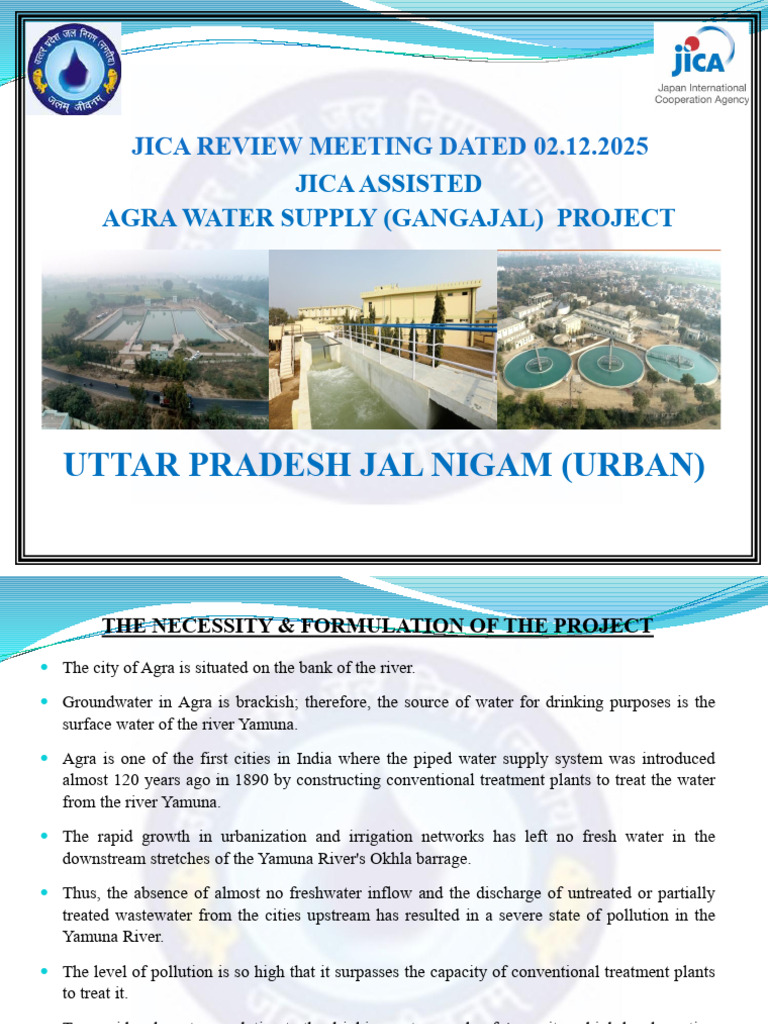 Agra Water Supply Project Overview | PDF | Water Supply | Environmental ...