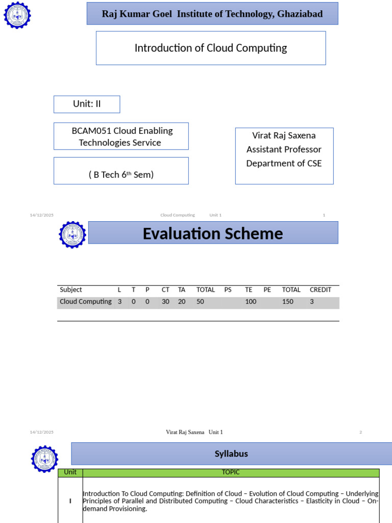 Introduction to Cloud Computing Concepts | PDF | Virtualization ...