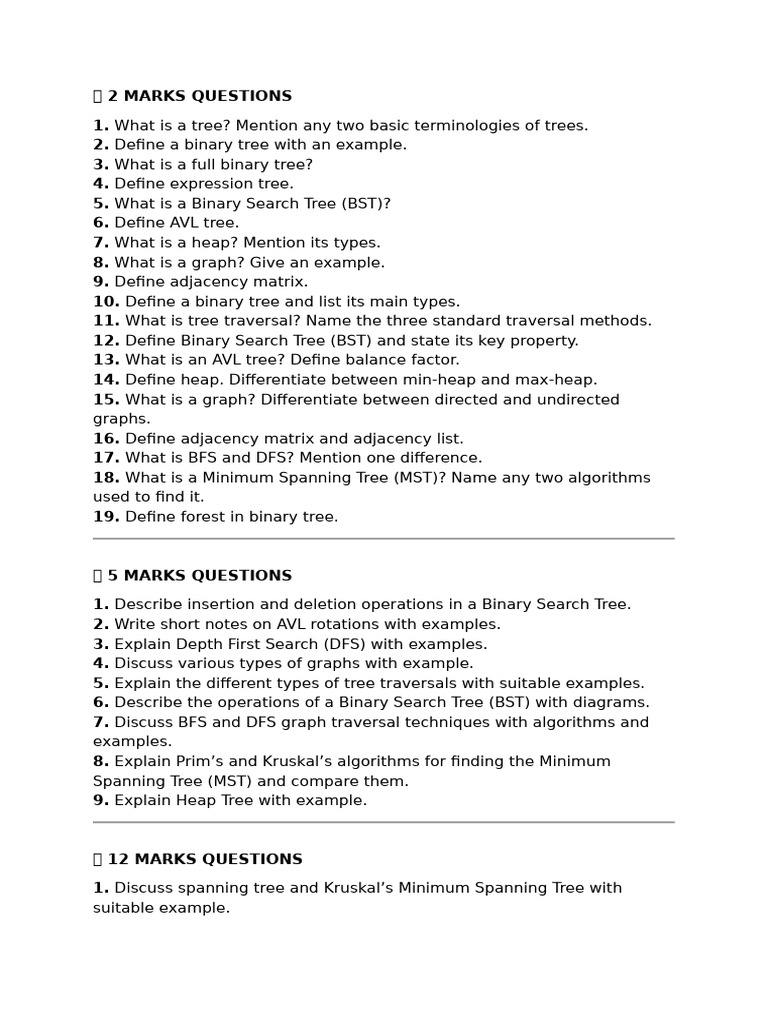 Tree and Graph Data Structures Guide | PDF