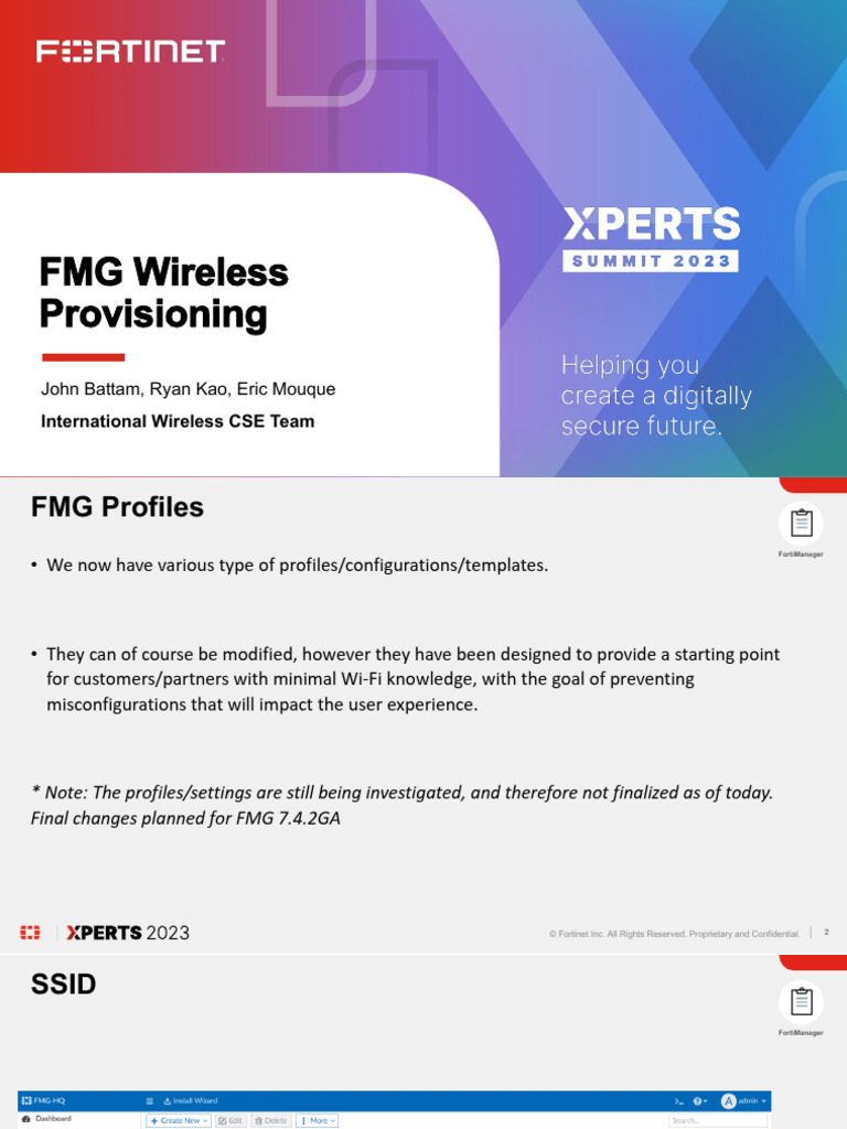 5 - FMG Changes 7.4.x | PDF | Wi Fi | Networks
