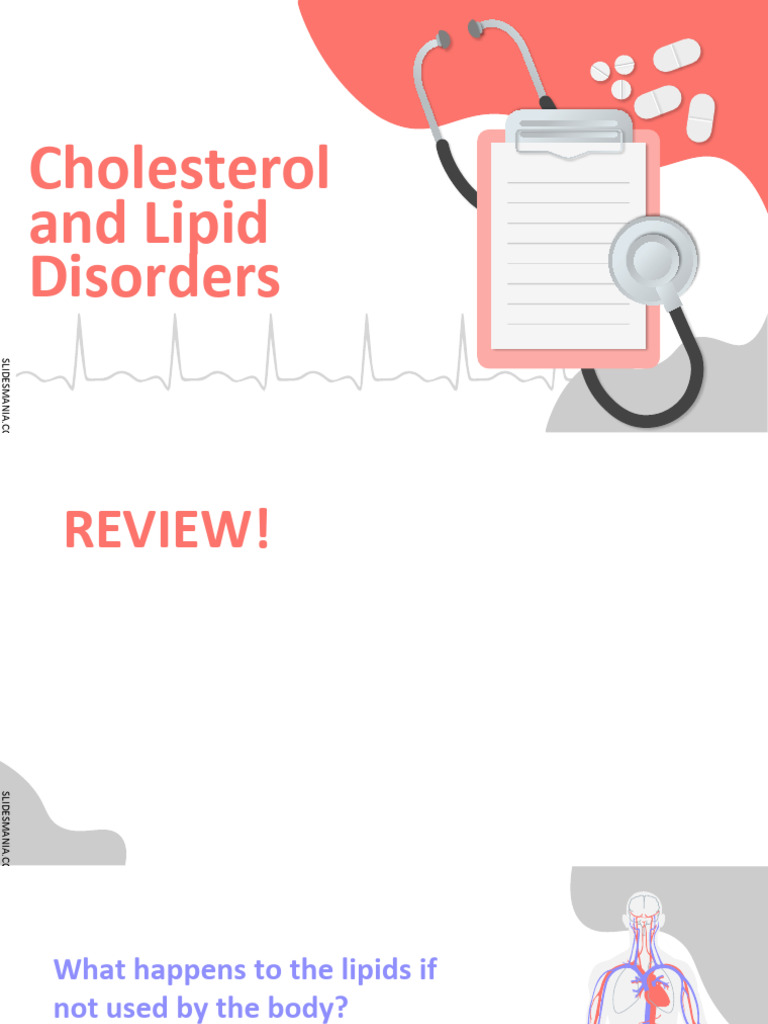 Cholesterol and Lipid Disorders Overview | PDF | Lipid | Lipoprotein