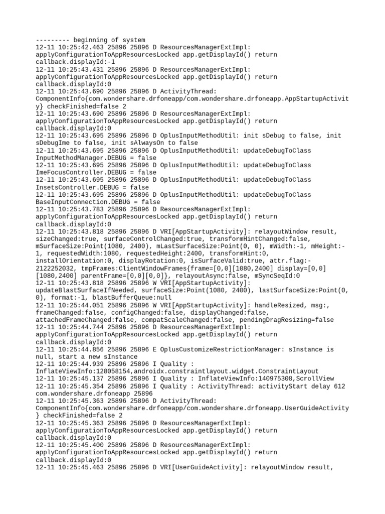 App Resource Management Logs | PDF | Computing Platforms | Software