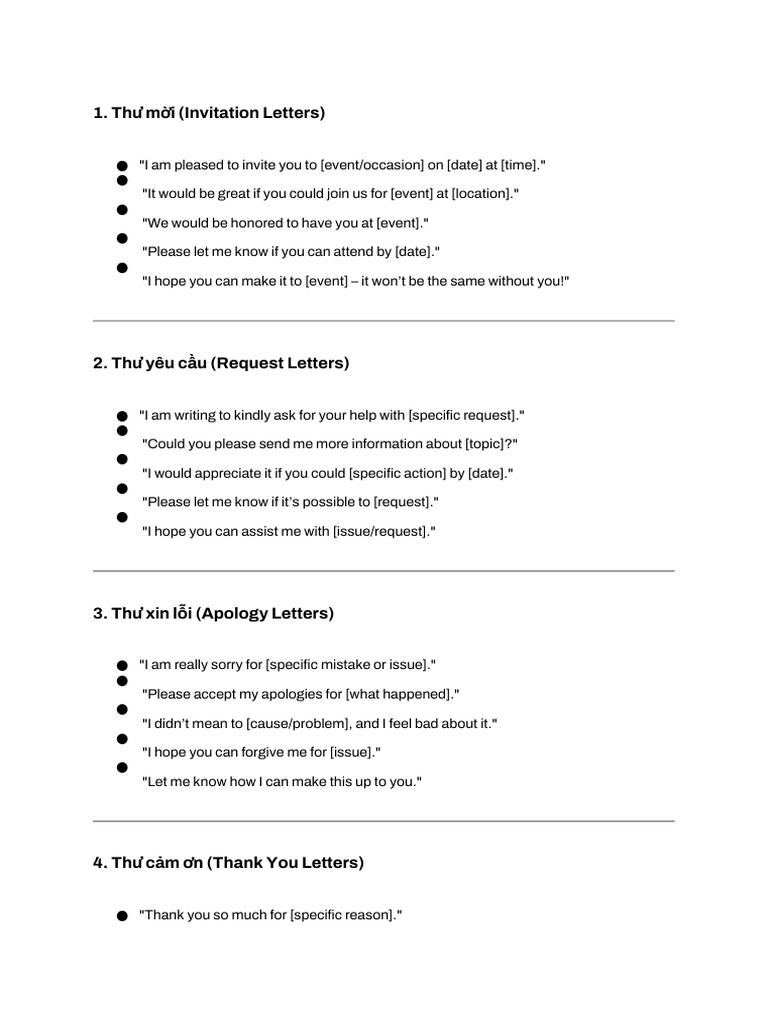 Email Writing Phrases for Various Situations | PDF