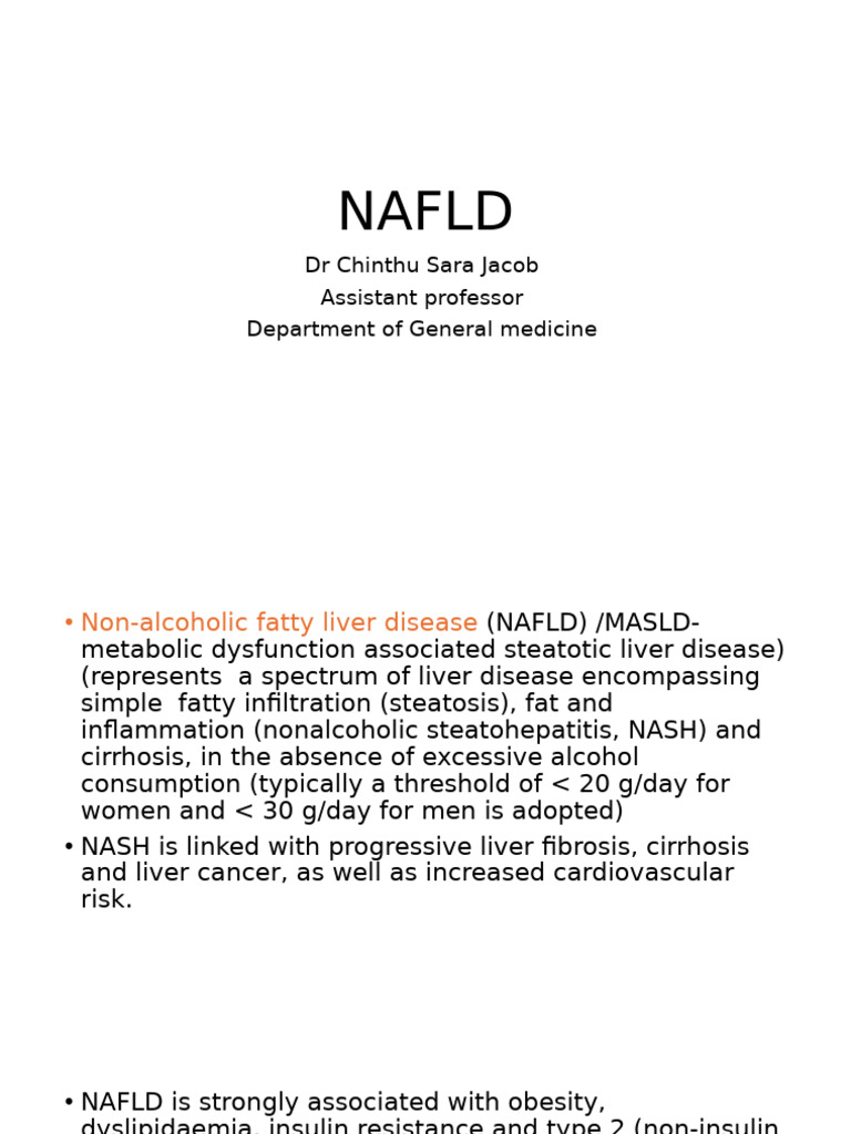 Understanding Non-Alcoholic Fatty Liver Disease | PDF | Nutrition ...