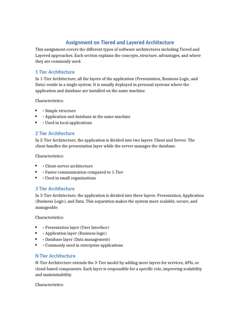 Understanding Software Architecture Types | PDF | Client–Server Model ...