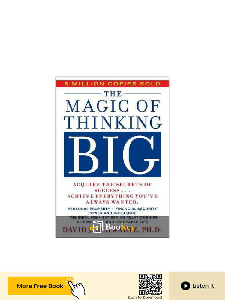 The Magic of Thinking Big Summary | PDF | Mindset | Thought