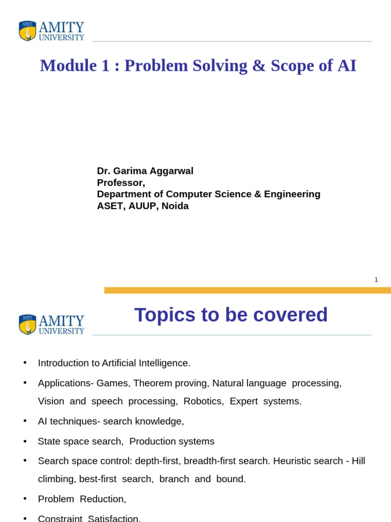 AI Problem Solving and Applications | PDF | Intelligence (AI ...