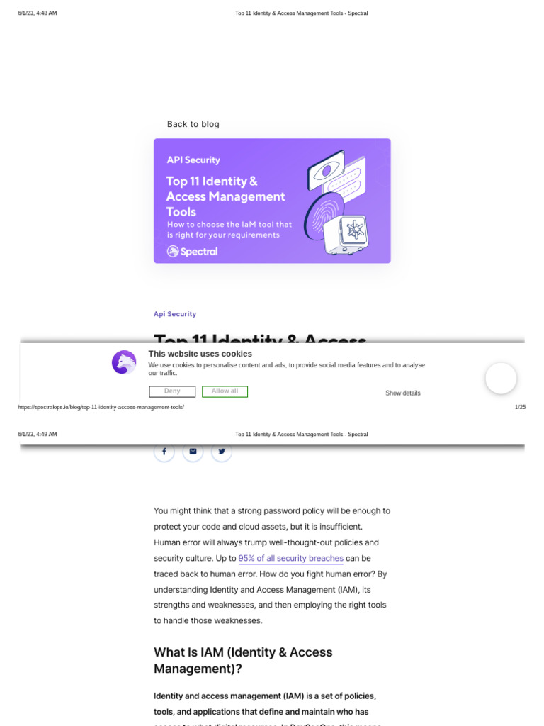 Top 11 IAM Tools for Security Management | PDF | Cloud Computing | Http ...