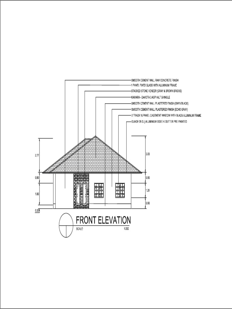 Front Elevation Design Specifications | PDF