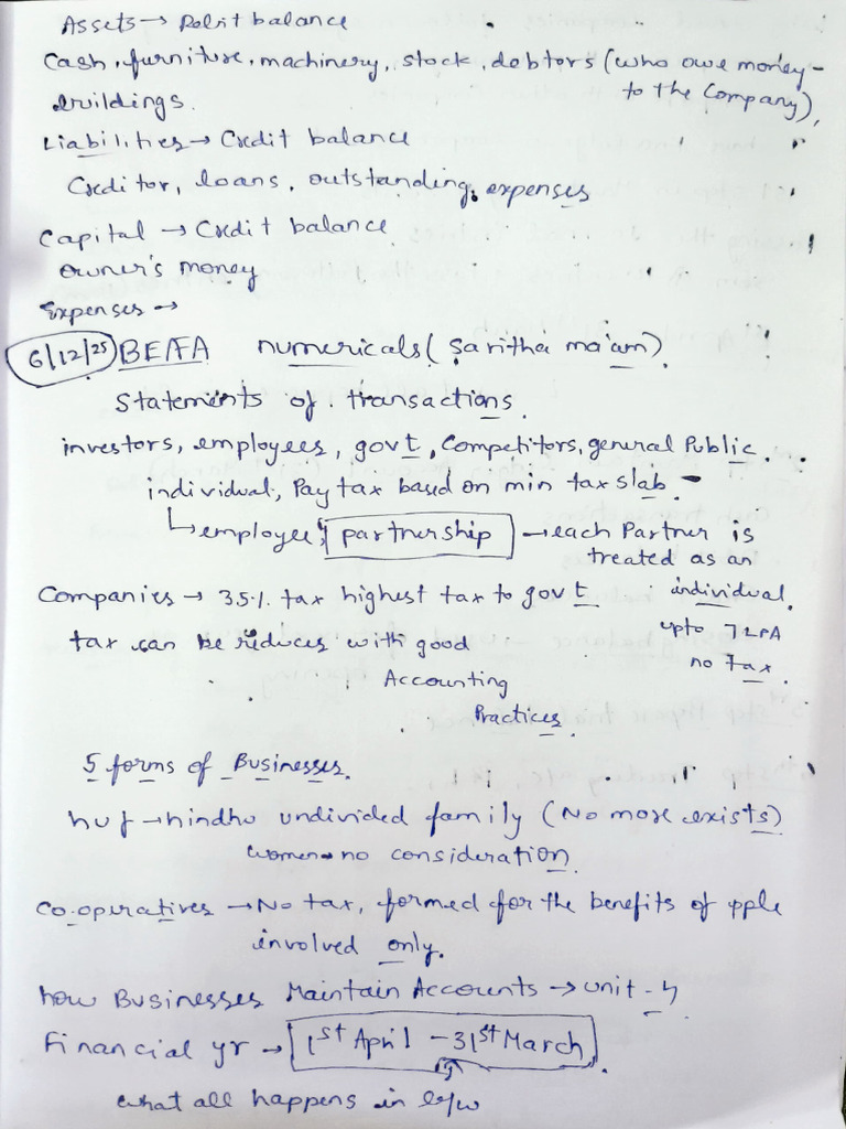 Abhinav Notes Befa Unit 4 | PDF