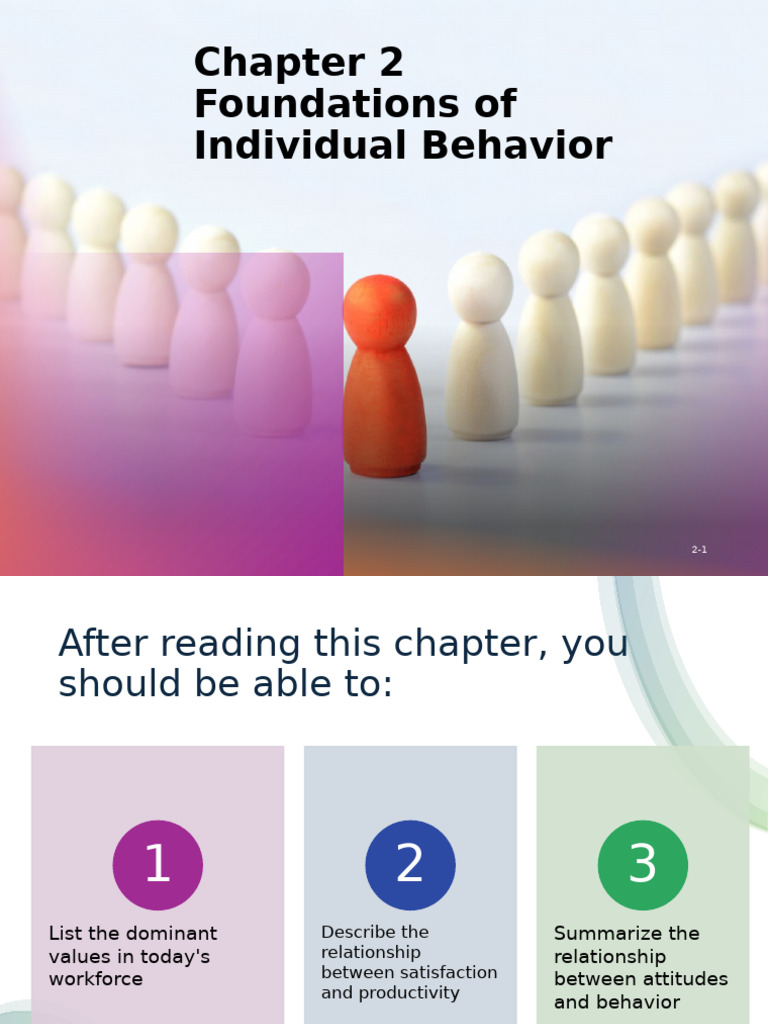 Foundations of Individual Behavior | PDF | Job Satisfaction | Attitude ...