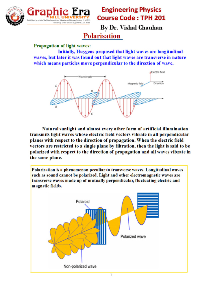 01 Unit-II Polarization | PDF
