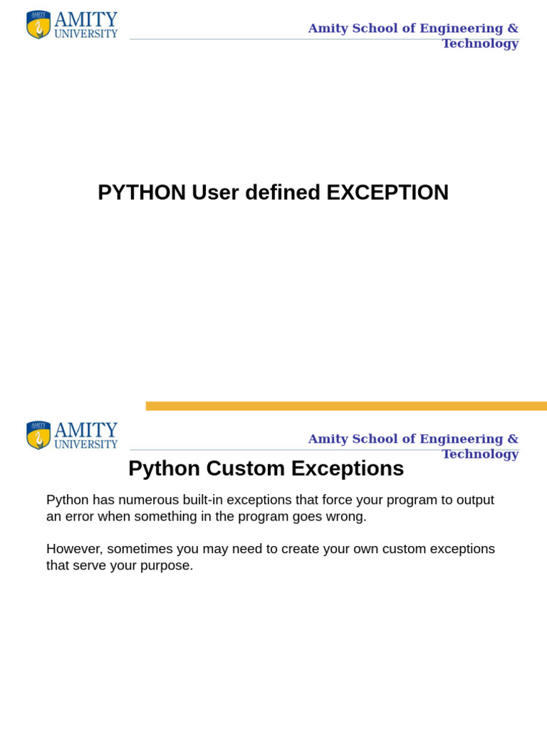 L22 M2 Python Exception p2 As | PDF | Parameter (Computer Programming ...