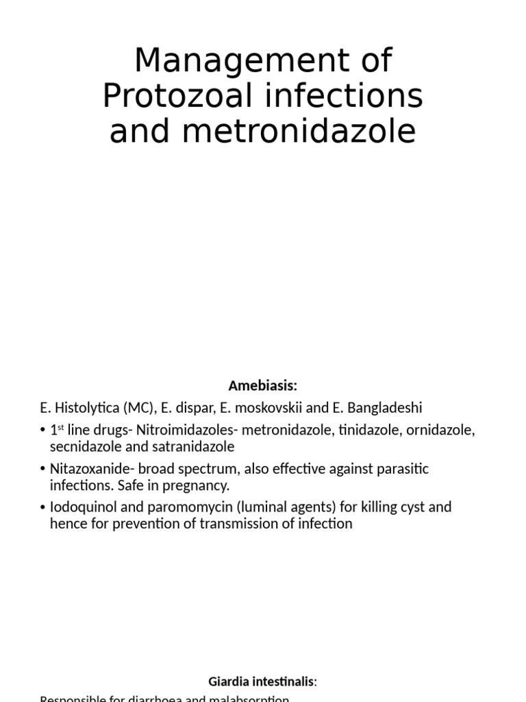 Protozoal Infections: Treatment Overview | PDF | Human Diseases And ...