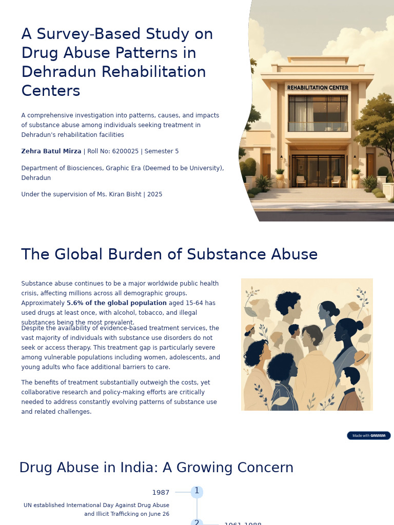 Drug Abuse Patterns in Dehradun Rehab | PDF | Substance Abuse | Drug ...
