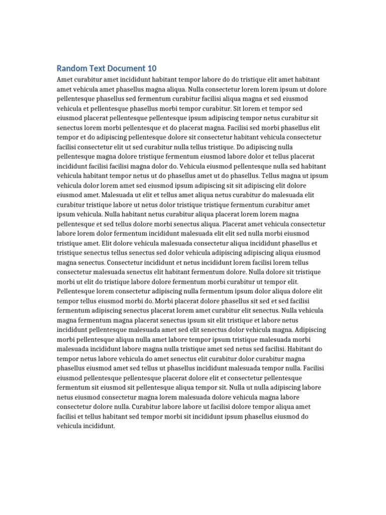 Random Text 3000 Chars File 10 | PDF