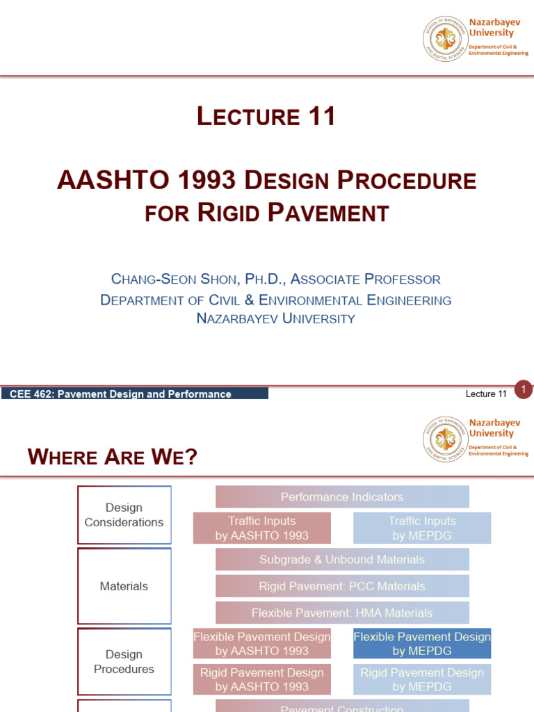 AASHTO 1993 Rigid Pavement Design Guide | PDF | Road Surface ...