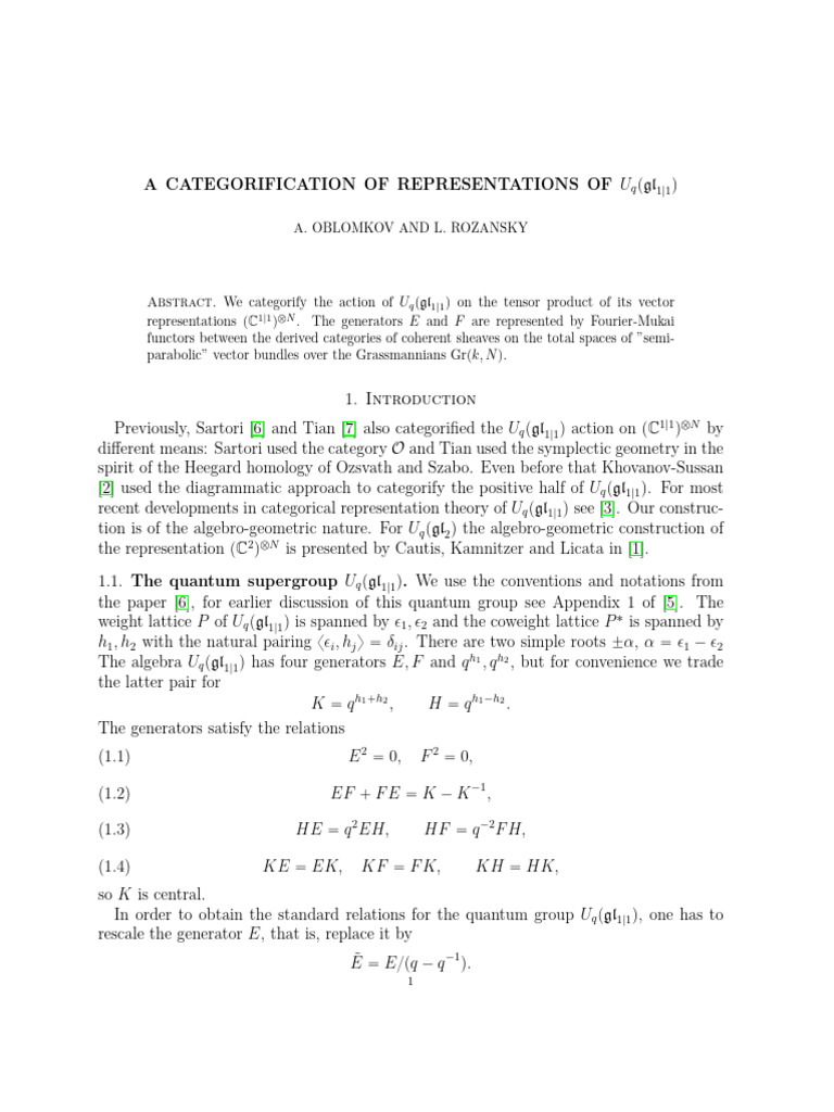 2510.13039v1 Alexei Oblomkov, Lev Rozansky a Categorification of ...