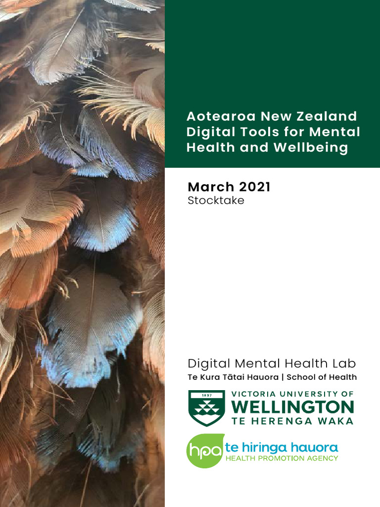2021 - NZ - Digital Tools For Mental Health and Wellbeing | PDF ...