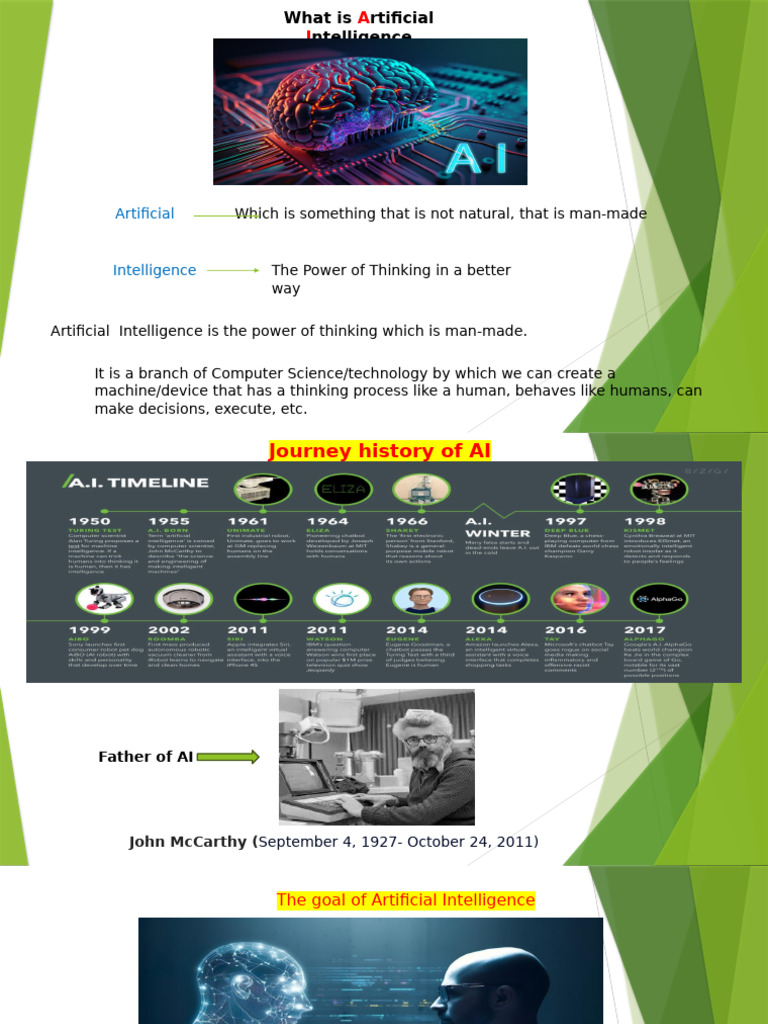 A I Presentation | PDF