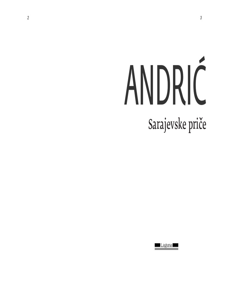 Ivo Andric Sarajevske Priče | PDF